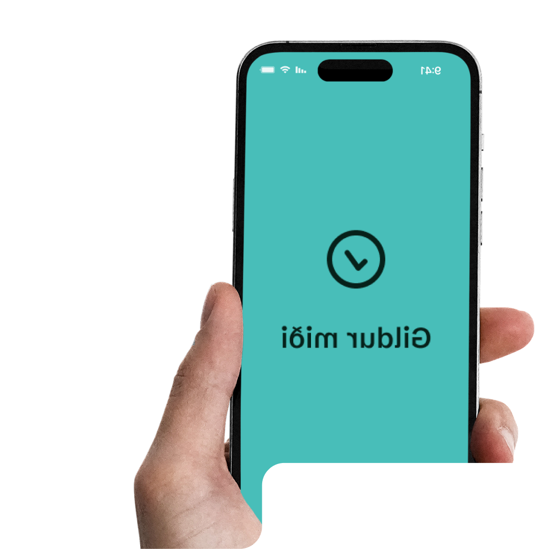 User holding a phone with a success message displayed.