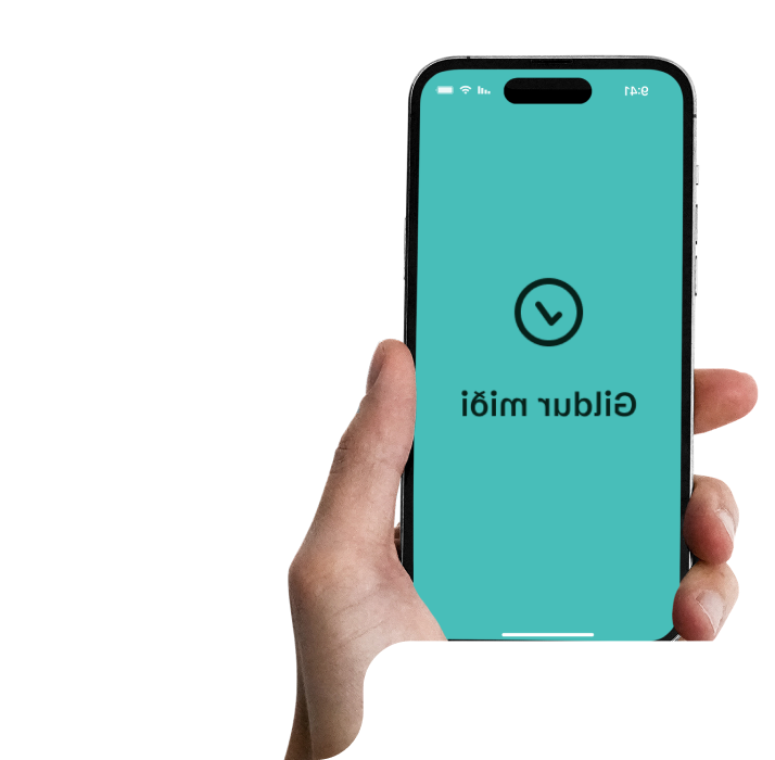 User holding a phone with a success message displayed.